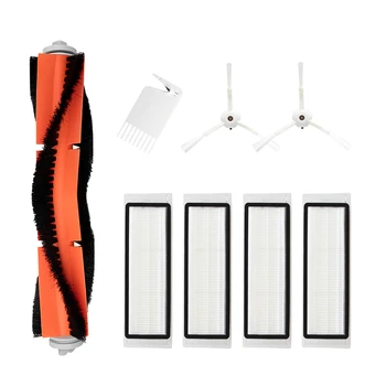 

2 Side Brush & 4 Hepa Filter & 1 Main Roller Brush for Xiaomi Vacuum 2/1 for Roborock S50 MI Robot Vacuum Cleaner Accessories