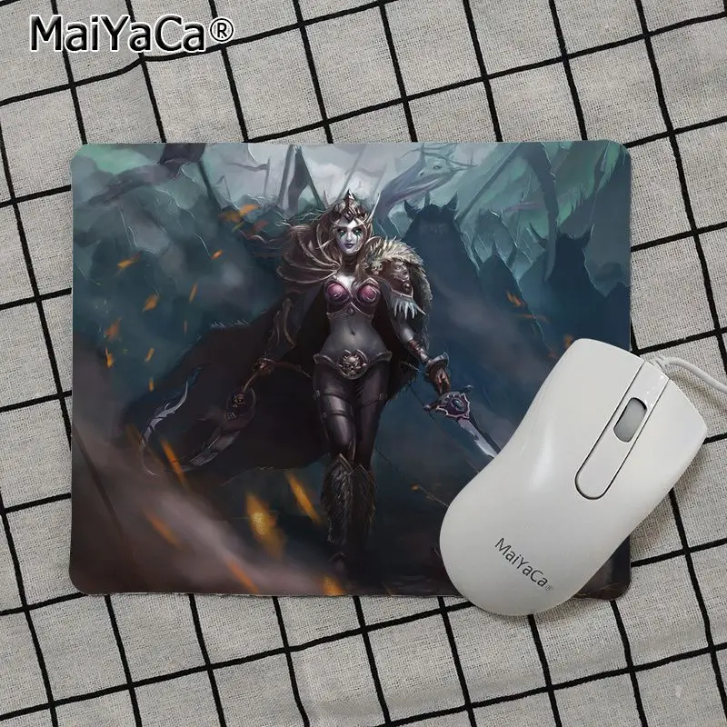 Maiya, высокое качество, World of Warcraft Sylvanas, прочный резиновый коврик для мыши,,, игровой коврик для мыши - Цвет: No Lock Edge18x22cm