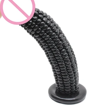 18.5 CM Big Dildo Vegetable Corn Dildo With Suction Cup Sex Toys For Women Big Anal Plug Flirting Masturbation Products 2