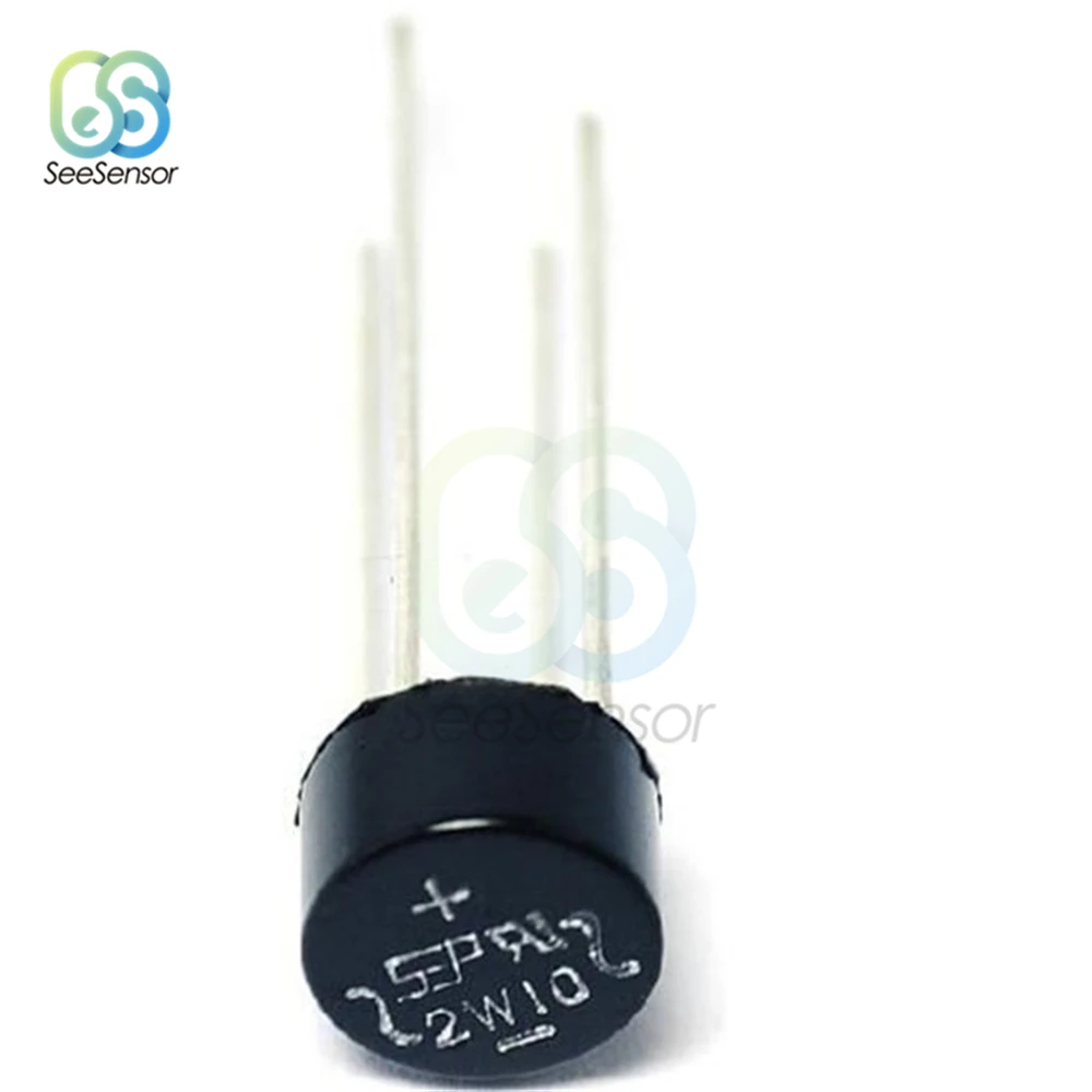 20Pcs/lot 2W10 2A 1000V Diode Bridge Rectifier Power Electronic Components | Лампы и освещение
