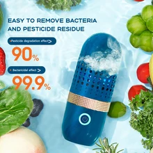 

Protable Wireless Fruit Food Purifier Household Pesticide Disinfection Machine Capsule Shape Fruit Vegetable Washing Machine