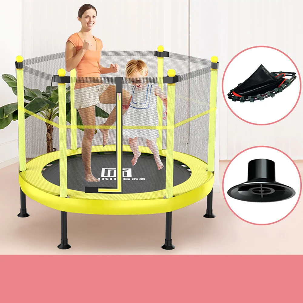 

Small Trampoline Indoor Baby Infant Child Trampoline Bounce Bed Children's Home With Protective Net Suction Cup