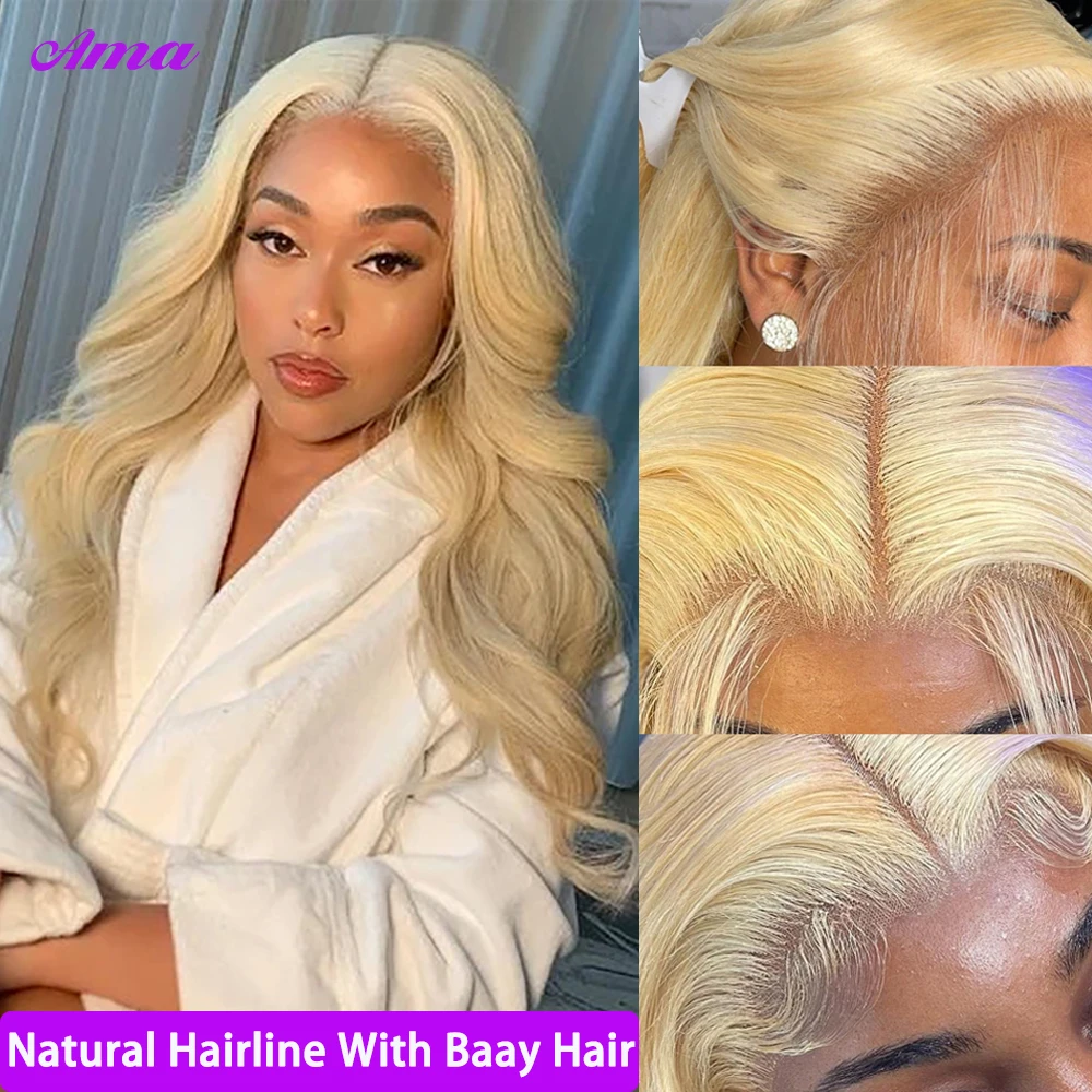 613 Lace Frontal Wig 13x6 13x4 Body Wave Lace Front Wig Pre Plucked 180 Density Blonde Front Human Hair human hair wig lace front wig human hair wigs front lace wig