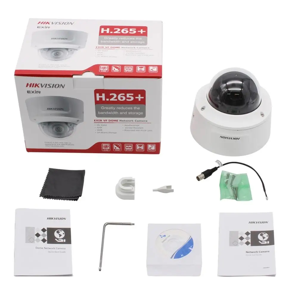 HIKVISION Vari focal 2 8 12 мм 4K купольная ip камера DS 2CD2785FWD IZS 8MP видео наблюдение POE CCTV H.265 IR