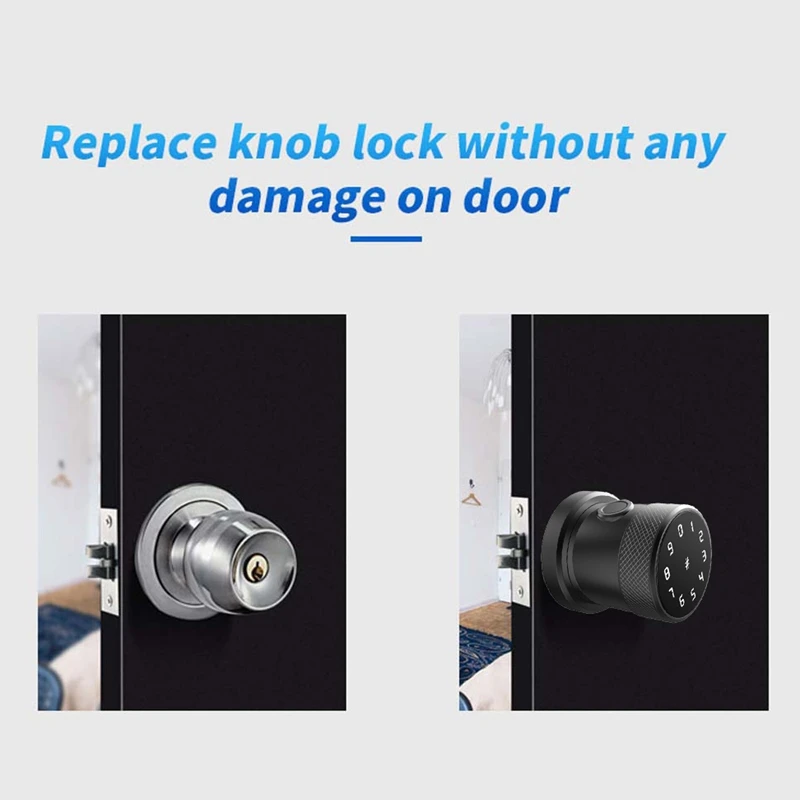 Bluetooth Fingerprint Door Lock Smart Lock Office Room Wooden Door Password Lock Remote Control Unlock Smart Phone