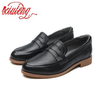 

Size 36-40 Xiuteng 2020 Spring Shoes Women Chelsea Shoes Genuine Leather Classic Casual Motorcycle Boot