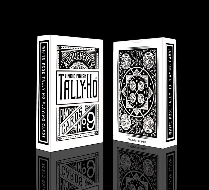 Tally Ho Reverse Rose игральные карты Fan Back красочная колода от Ellusionist творческие волшебные