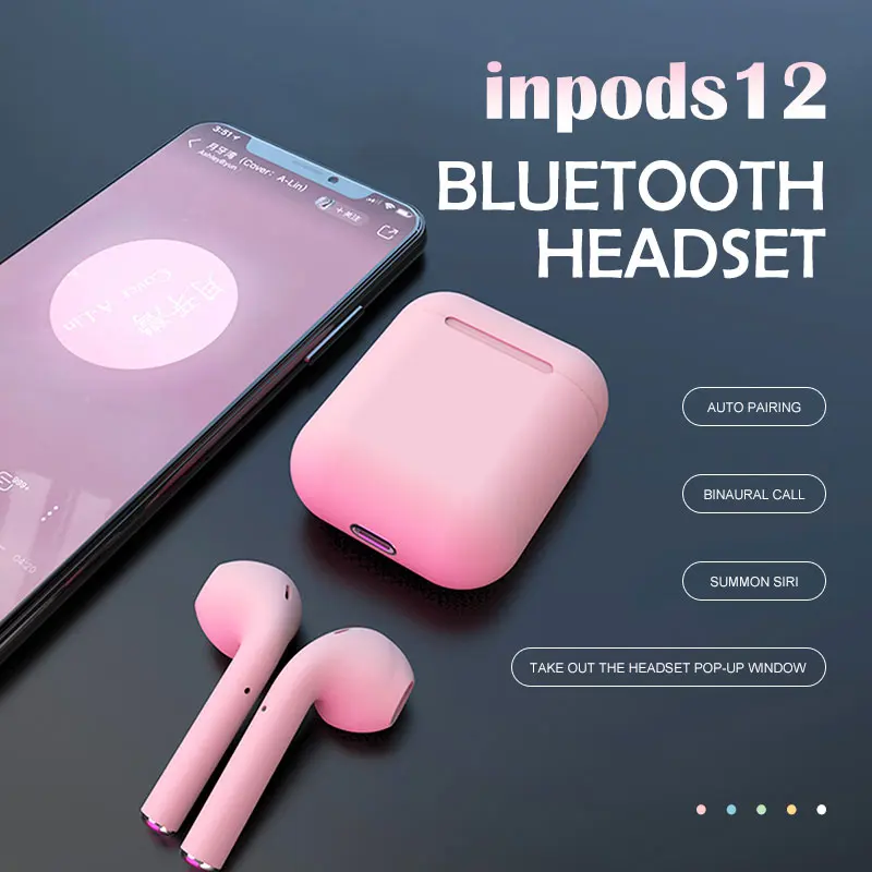 Bluetooth гарнитура, беспроводная гарнитура, hands free стерео объемный звук, Спортивная музыка, прекрасный цвет макарон, матовый на ощупь