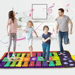 Fitness Keyboard Play Carpet Educational Toys For Kids 4 Styles Double Row Multifunction Musical Instrument Piano Mat Infant
