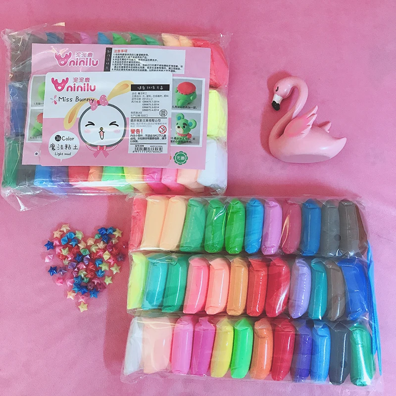 Глиняный Пластилин 36 шт. пазл цветная глина Детский космический глиняный