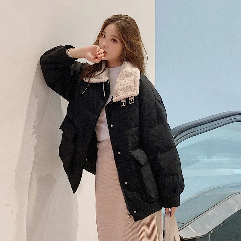 

Autumn Winter Jacket Women Coat Fashion Female Standing collar Winter Jacket Women Parka Warm Casual Overcoat Jacket Parkas