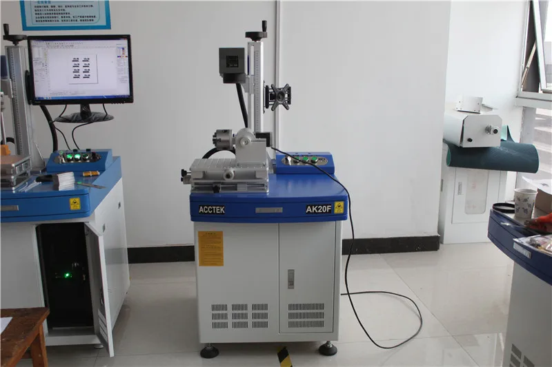 

Agent price 20w cnc fiber laser marking machine marking stone leather nonmetal and steel