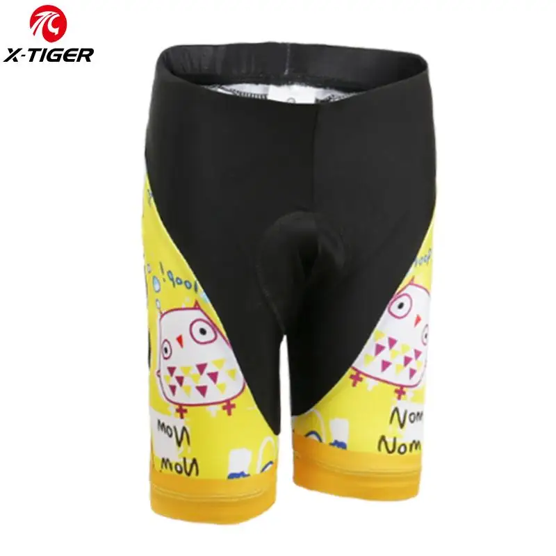 Normal Shorts X-TIGER, летняя детская одежда для велоспорта, быстросохнущая, дышащая, для горного велосипеда, для велоспорта, комплект с шортами, с рукавом, для велоспорта, Майки для мальчиков и девочек - Цвет: Normal Shorts
