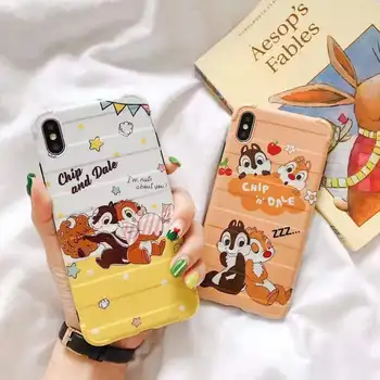 

Cute Chitty Titi Phone Case for iPhone7 Cartoon Squirrel Phone Case for iPhone 7 6s 8 plus XR XS MAX Case cover coque