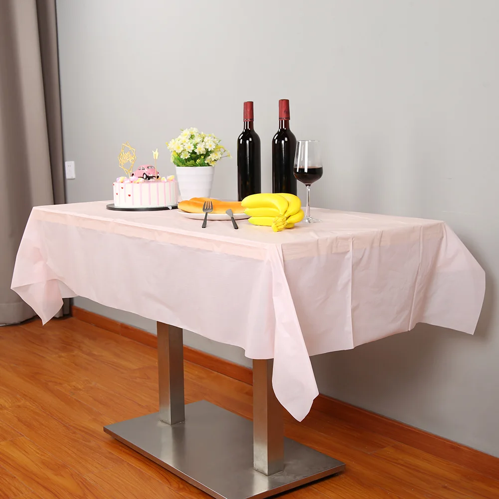 30m Plastic Disposable Tablecloth Convenient Party Banquet Wedding Catering Plastic Tablecloth 2019ing