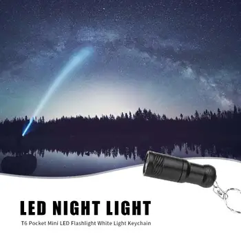 

Waterproof Durable LED Electric Torches 3 Modes USB Rechargeable Keychain Mini Flashlight for Outdoor Travel Camping