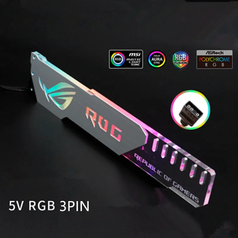 Кронштейн для графической карты Symphony AURA RGB belief лампа фиксированная Поддержка кронштейн компаньон компьютерный светильник украшение загрязнения
