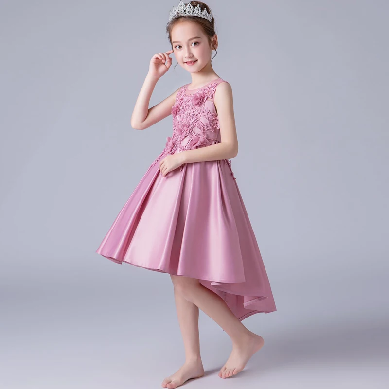 2019 г. Платье с цветочным рисунком для девочек, бальное платье для девочек, детское платье принцессы Свадебное платье для девочек от 10 до 12