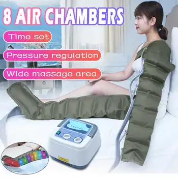 

8 Air Chambers Compression Massager Multifuction Vibration Infrared Therapy Leg Arm Waist Pneumatic Air Wraps Relax Pain Relief