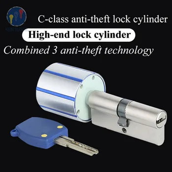 

Smart lock core intelligent practical anti-theft security door lock core 128-bit encryption with key