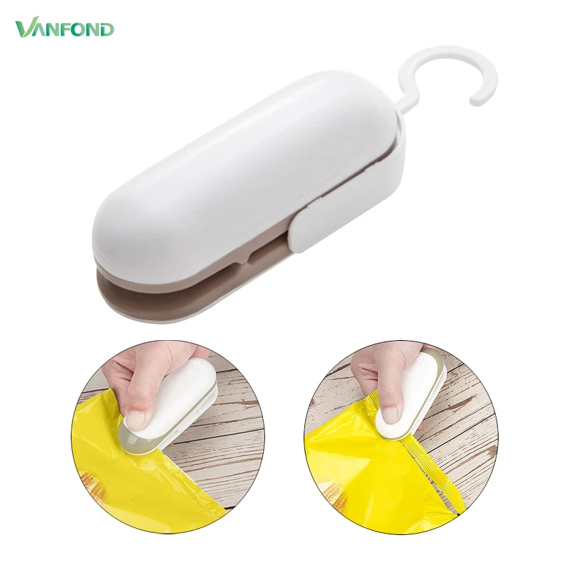 Mini sellador de bolsas portátil, sellador de mano, embalaje de bolsas de plástico, ahorro de alimentos, almacenamiento