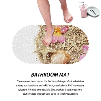

Non-Slip Mat Floor Pad PVC Carpet Bathing Showering Anti-Slip Mat With Suction Cups Bathroom Carpet Shower Bath Mat Massage Pad
