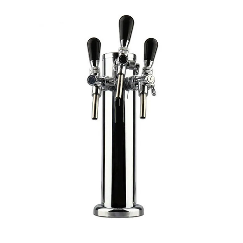 three Tap Beer Tower Для приготовления в домашних условиях, из нержавеющей стали регулируемый пивной Кран Пивной колонны набор, один/два/три Разливное пиво башня с шланг трубы, J19206 - Цвет: three Tap Beer Tower