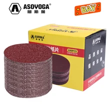 

ASOYOGA 3.8"/4.8" Sanding Sandpaper Discs Set Wet and Dry 60-7000 Grit Round Sandpaper for Sanding Wood Metal Dremel Attachment