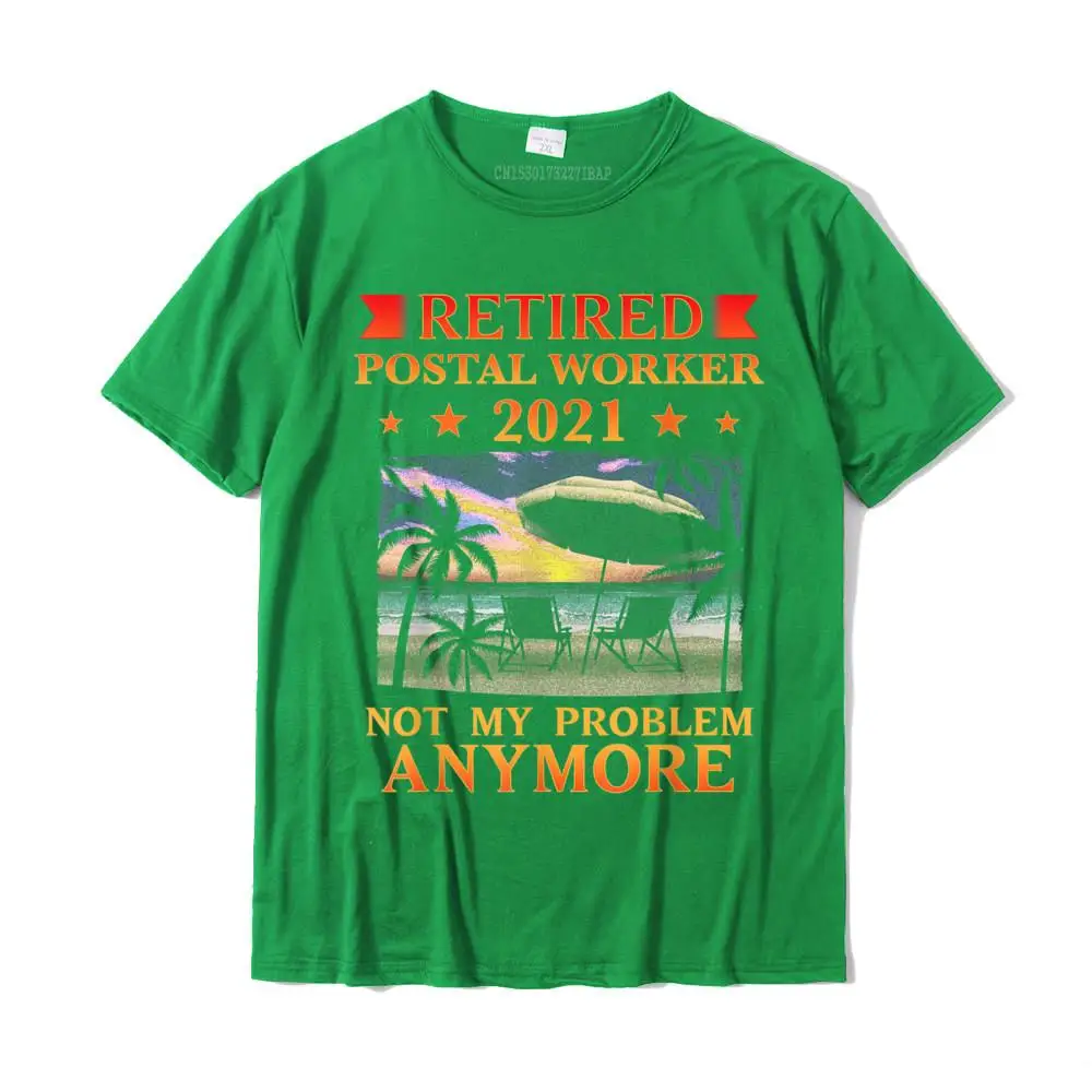Family Short Sleeve Tops Tees Summer O-Neck 100% Cotton Boy Tshirts Personalized Family Tee-Shirts Cheap Wholesale Retired Postal Worker 2021 Retirement Funny T-Shirt__32554 green