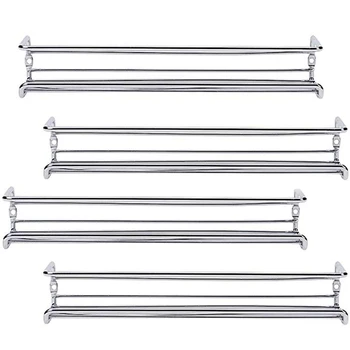 

LBER 4 Pcs Wall-Mount Cabinet Door Spice Racks Single Tier Hanging Spice Organizers Racks for Pantry Kitchen Wall Cupboard Over