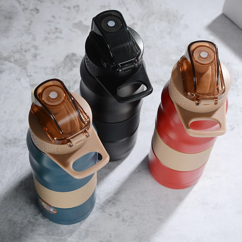 Double Stainless Steel Sport Vacuum Flask Portable Outdoor Climbing Thermal Bottle Coffee Tea Insulation Cup 500ml/680ml water bottle thermal mug stainless steel thermos bottle thermal water bottle stainless steel water bottle stainless steel cup stainless steel thermos cup stainless steel thermal container