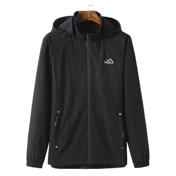 

2019 8XL 7XL 6XL 5XL 4XL Plus Size Autumn New Jacket Men's Hooded Jacket Sports Loose Tops Men's Short Windbreaker Tide