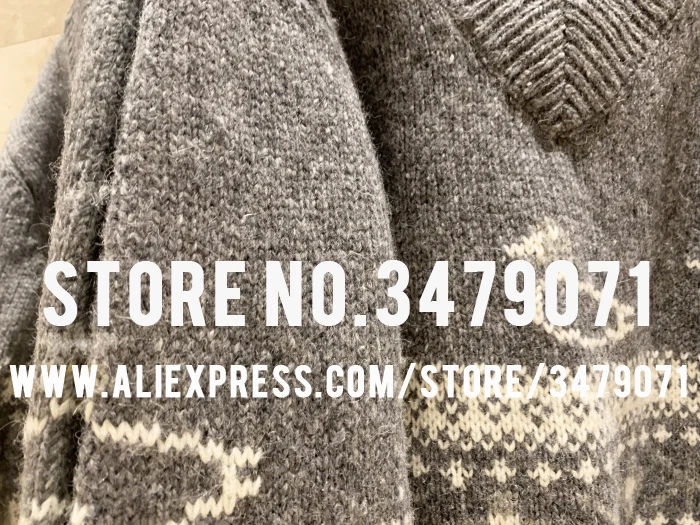 Ladies Duck Pattern V-neck Turtleneck Knit Autumn Winter High Quality Cashmere Wool Blend Casual Women's Loose Sweater