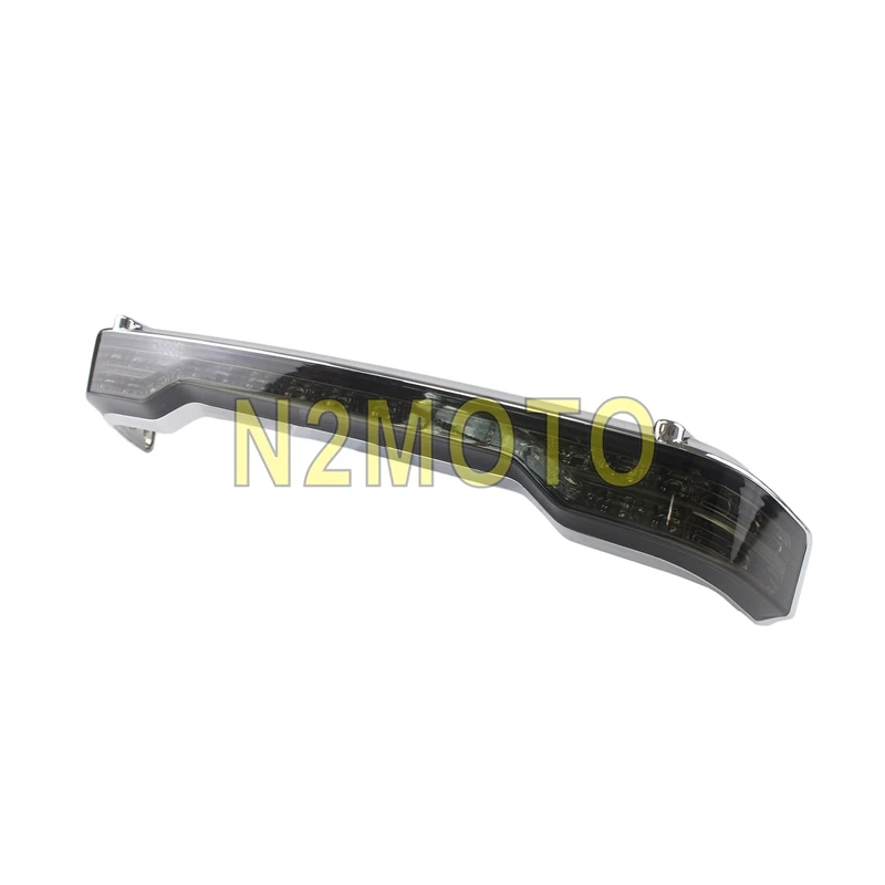 Дымовой светодиодный тормозной фонарь для мотоцикла Harley Touring King Tour Pack FLHTCU FLHTCUL FLHTK FLHTKL FLTRU FLTRK 14-18 - Цвет: Chrome Smoke Lens