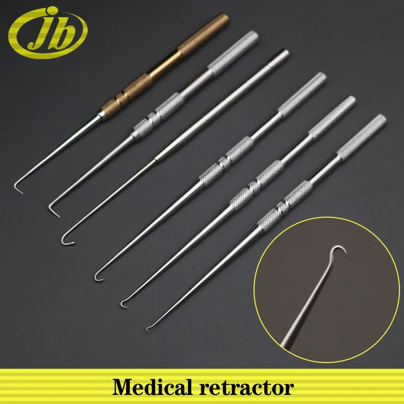 

Medical retractor surgical operating instrument ophthalmology department stainless steel single-end