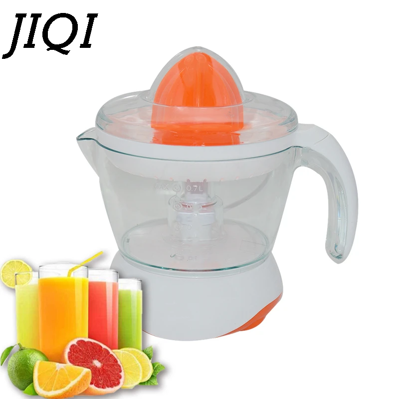 JIQI 220 В электрическая соковыжималка апельсины/Мандарины/Цитрусовые/лимон/грейпфрут соковыжималка Апельсиновая - Цвет: Orange