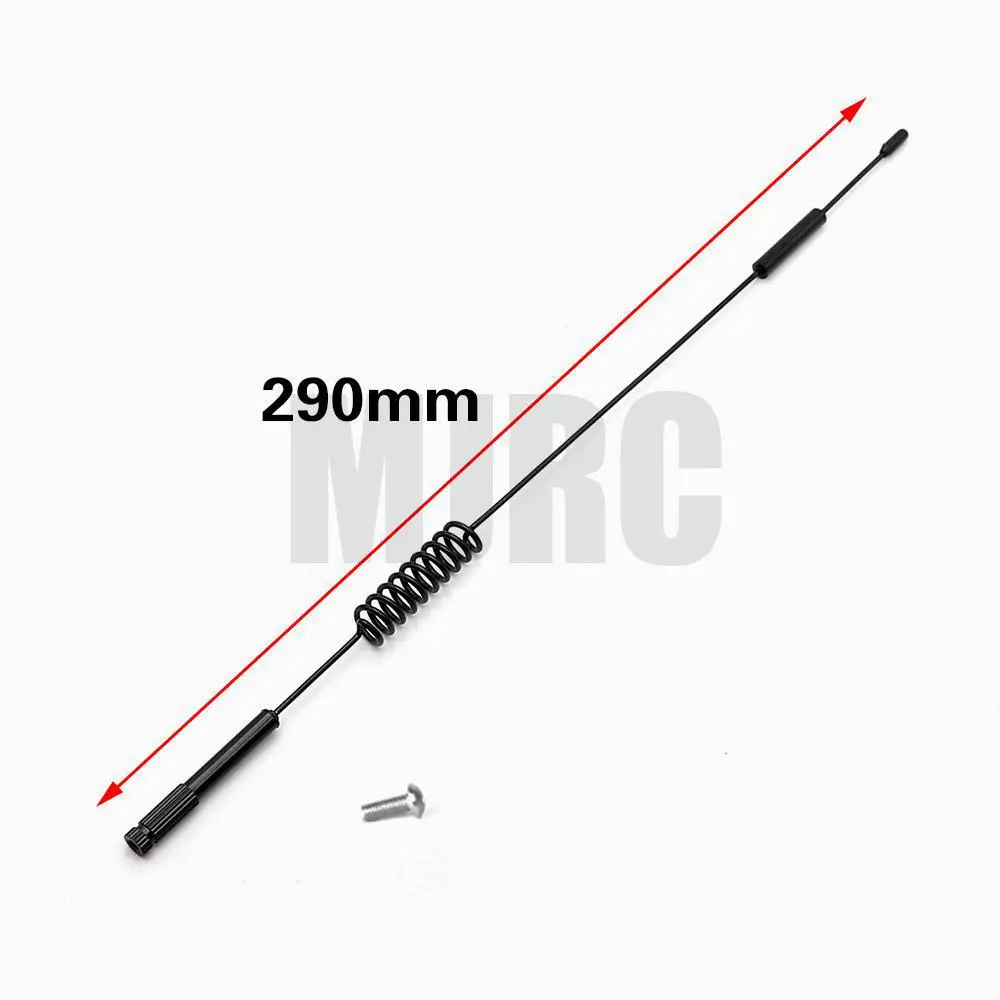 1PCS 190 290mm RC Car Metal Decorative Antenna for 1:10 RC Crawler Axial SCX10 90046 Traxxas D90 D110 TRX-4 RC4WD TRX-6 G63