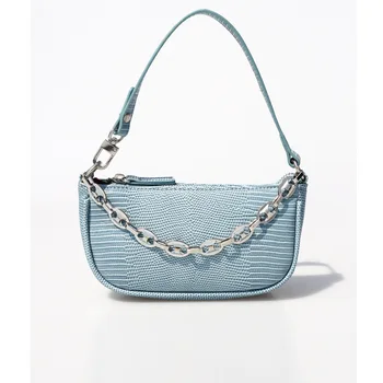 

New Women's Small Bags 2020 Chain Shoulder Bag Armpit French Female Lizard Texture Luxury Design Fashion Girl Handbag Sac A Mian
