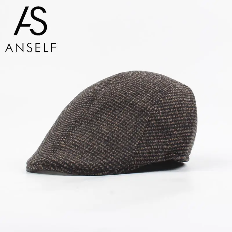 tweed duckbill cap