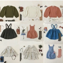 Новинка года; сезон осень-зима; хлопковый супер красивый кружевной комплект; платье для девочек