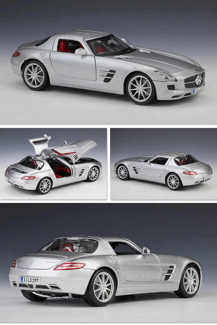 Maisto литая 1:18 Mercedes Benz AMG GT/SLS/500 K спортивная машина металлическая модель автомобиля суперкар сплав игрушки для детей Коллекция подарков