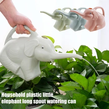 

Lawn Tool Irrigation PP Watering Can Kids Outdoor Garden Cartoon Elephant With Handle Home Patio Long Nozzle Plant Flower Cute