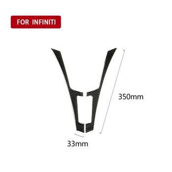 

Auto Panel frame sticker Interior Console Cover For Infiniti Q50 Q60 2014-2019 Carbon fiber Car