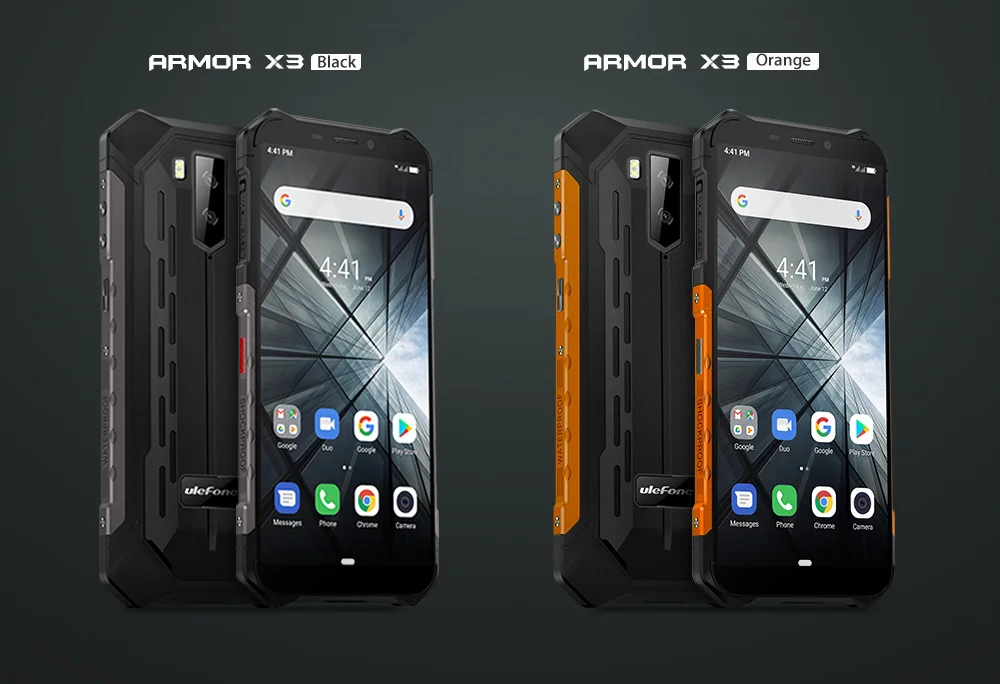 cellphones for gaming Ulefone Armor X3 Rugged Smartphone Android 9.0 IP68 Android 5.5" 2GB 32GB 5000mAh 3G Rugged Cell Phone Mobile Phone Android best dual sim cell phone