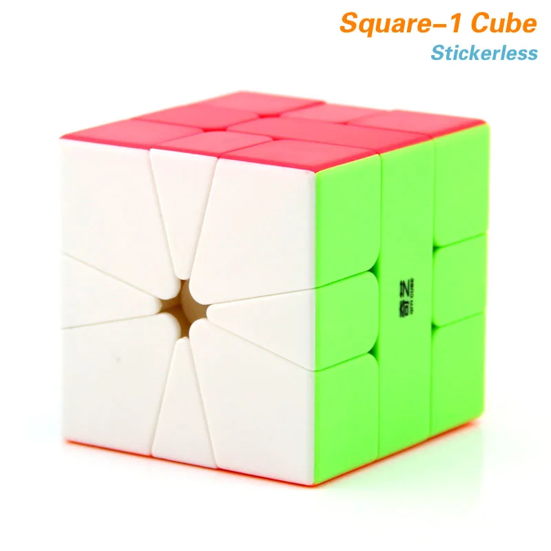 SQ-1-Stickerless QiYi Pyraminxeds Megaminxeds SQ-1 Mastermorphix 3x3x3 магический куб, квадрат 1 Skewbes Pyramid speed Cube Пазлы игрушки подарок - Цвет: SQ-1-Stickerless