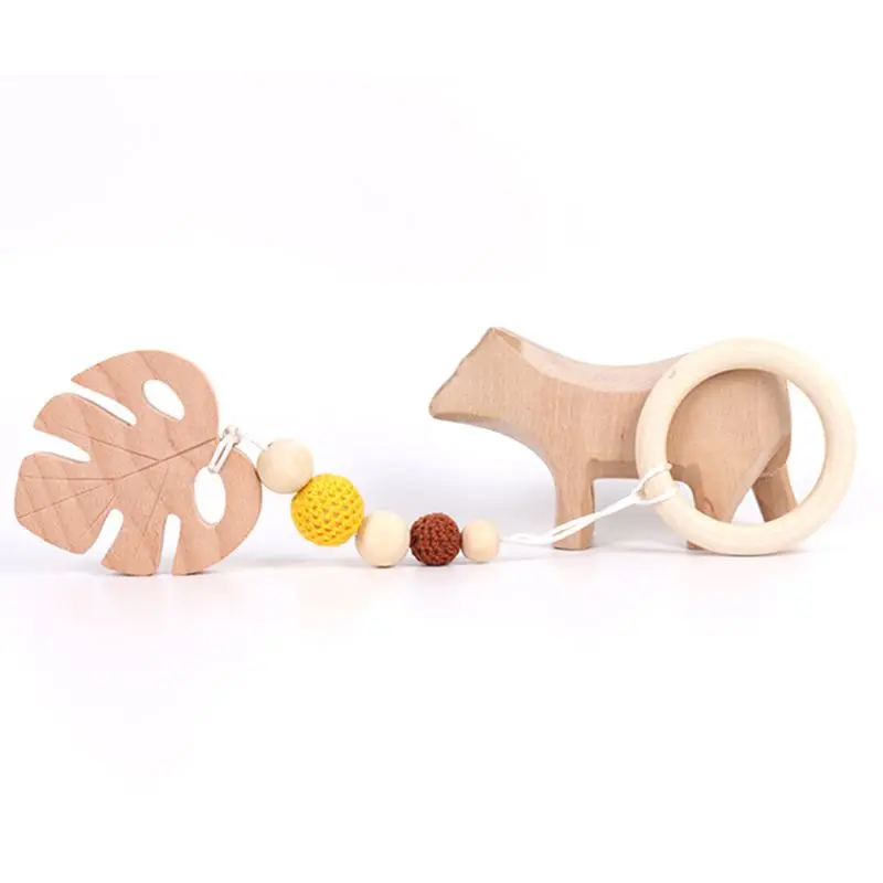 Baby Play Gym Frame Wooden Beech Activity Gym Frame Stroller Hanging Pendants Toys Teether Ring Nursing Rattle Toys Room Decor baby play gym toys