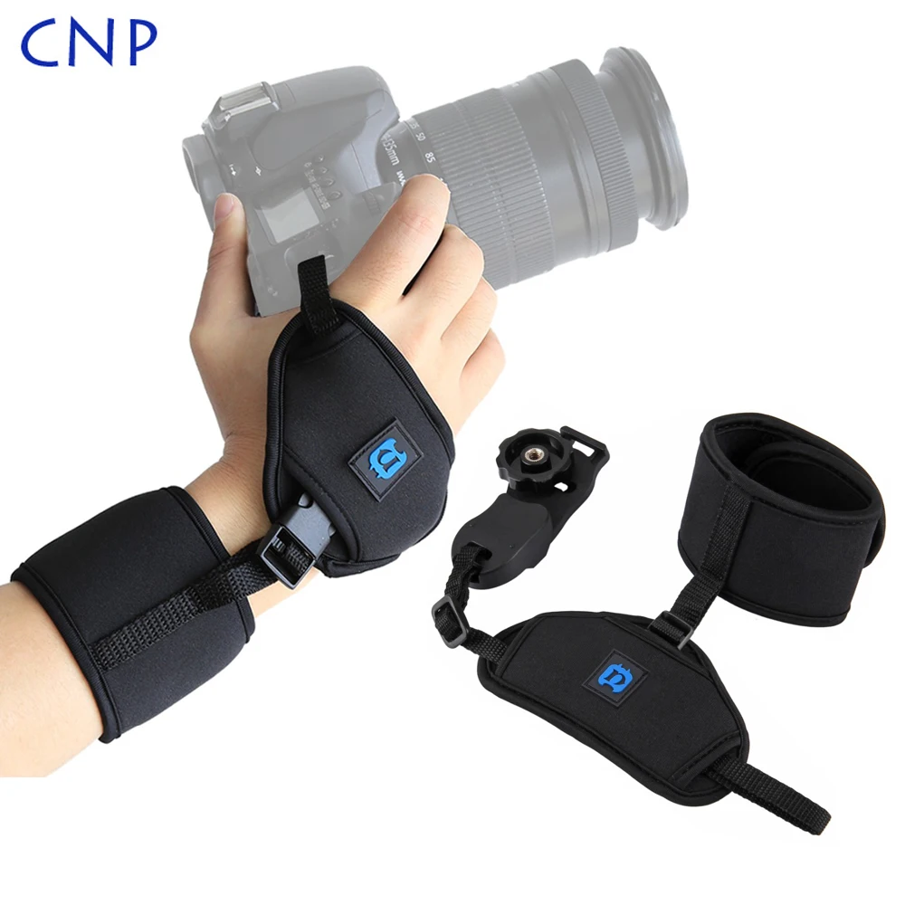 

CNP Soft Hand Belt Grip Neoprene DSLR Wrist Strap Professional Camera Accessory With 1/4 Inch Screw Plastic Plate For SLR/DSLR C