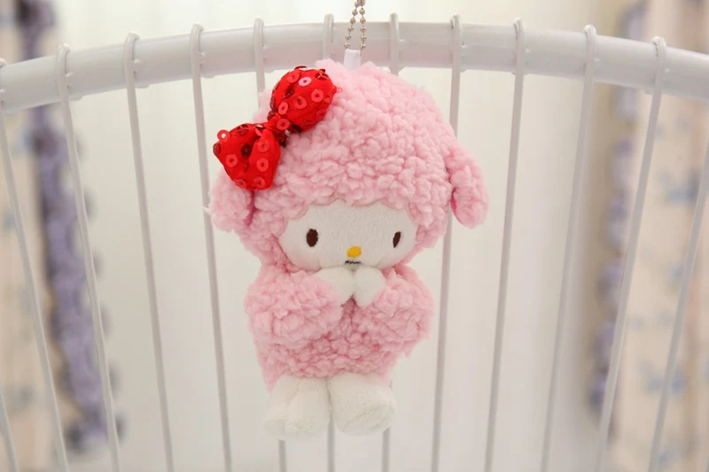 15 см ins милый мультфильм my melody Cinnamoroll пудинг собака мини мягкий плюшевый брелок-подвеска мягкие животные Kawaii сумка брелок игрушки