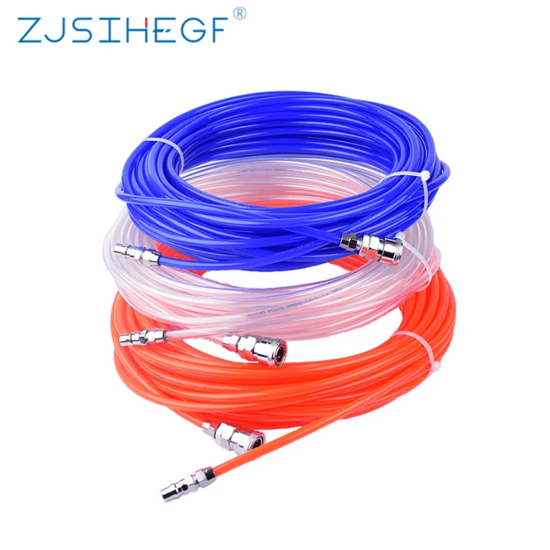 Ventilation Exhaust Pipe Pneumatic Air Hose Air Compressor Hose with Connector Japanese Standard 5M 