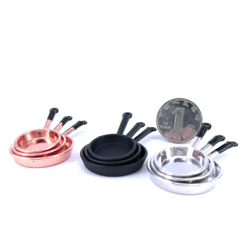 

1/12 Dollhouse Miniature Stainless Steel Dinnerware Set Accessories Baby Doll Clothes